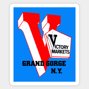 Victory Market Former Grand Gorge NY Grocery Store Logo Sticker